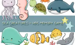 Kids Memory Sea Creatures