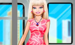 Barbie On The Train