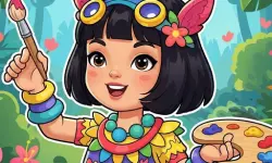 Jungle Girl: Coloring Pages