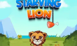 image Starving Lion