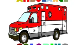 Ambulance Trucks Coloring Pages