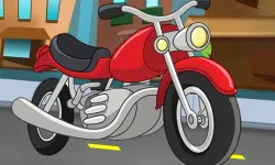 Cartoon Motorbike Jigsaw