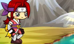Samurai running