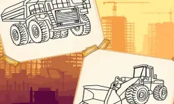 Construction Trucks Coloring