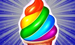 Frosty Ice Cream! Icy dessert