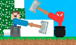 Stickman vs Noob Hammer