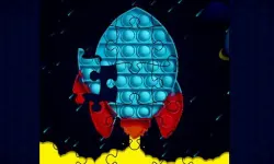 Pop It Rockets in Space Jigsaw